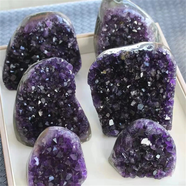 Violet Amethyst Cluster Crystal-ToShay.org