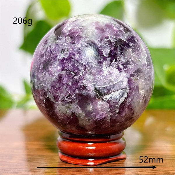 Purple Lepidolite Ball-ToShay.org