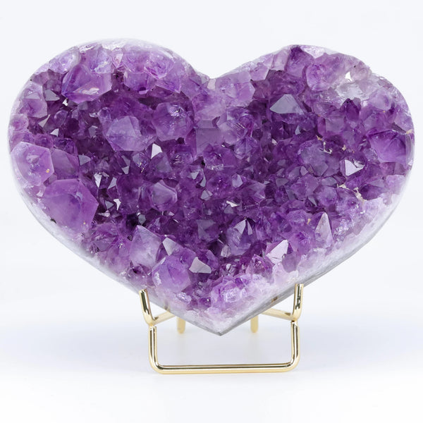 Purple Amethyst Geode Heart-ToShay.org