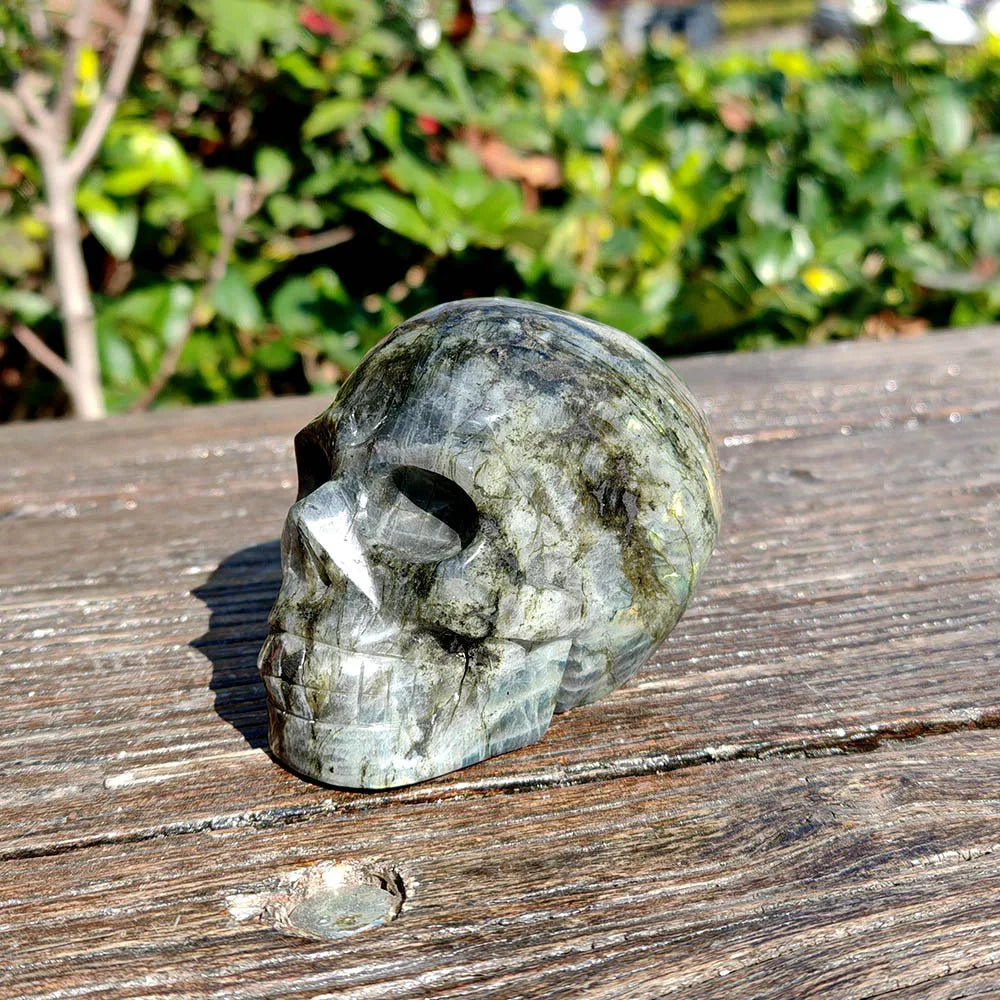 Grey Labradorite Skull-ToShay.org