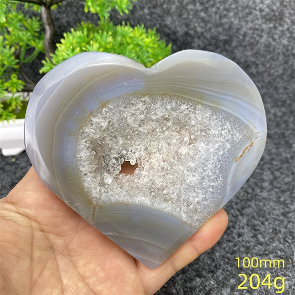 Blue Agate Geode Heart-ToShay.org