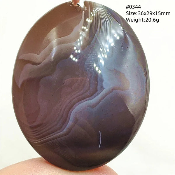 Grey Brown Agate Pendant-ToShay.org
