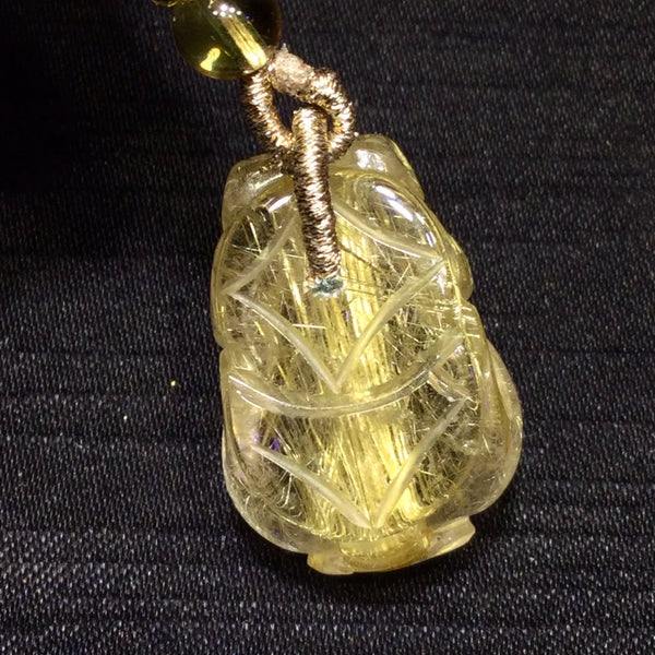 Gold Rutilated Quartz Pi Xiu-ToShay.org