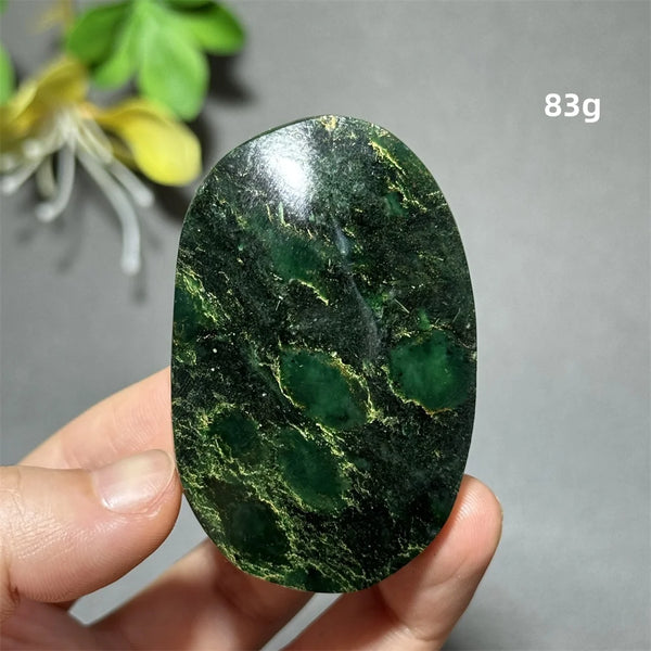Green Emerald Quartz Palm Stone-ToShay.org