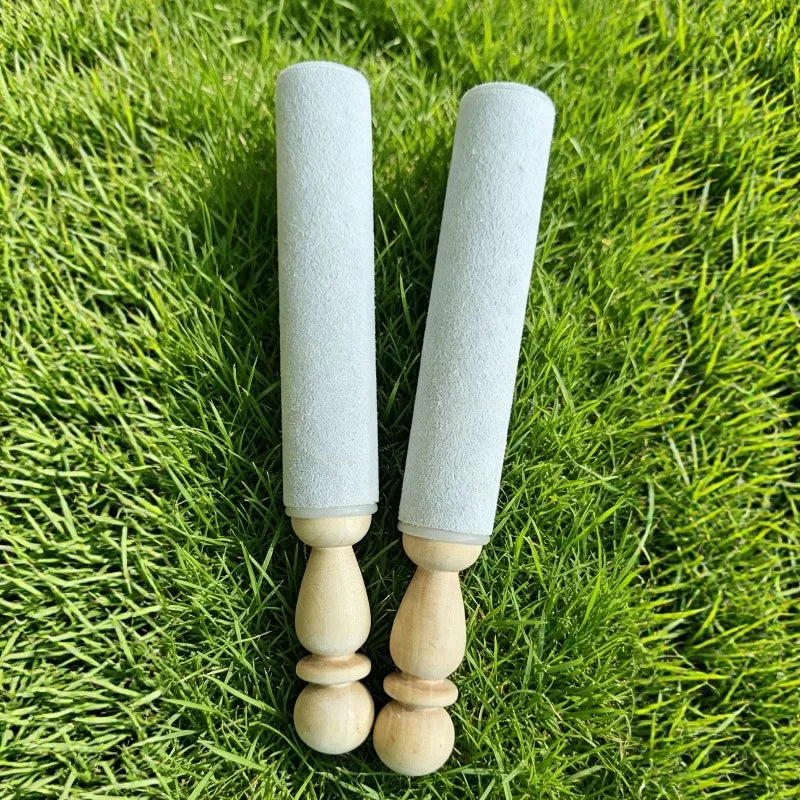 Crystal Singing Bowl Stick Sheepskin Sound Bowl Knocking Stick Wood Handle Singing Bowls Sticks Musical Instrument Accessories-ToShay.org