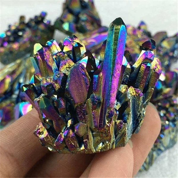 Rainbow Aura Titanium Bismuth Crystal-ToShay.org