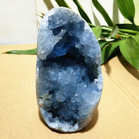 Blue Celestine Crystal Geode-ToShay.org