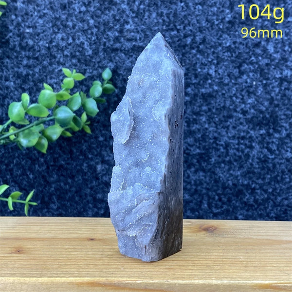 Purple Sphalerite Geode Tower-ToShay.org