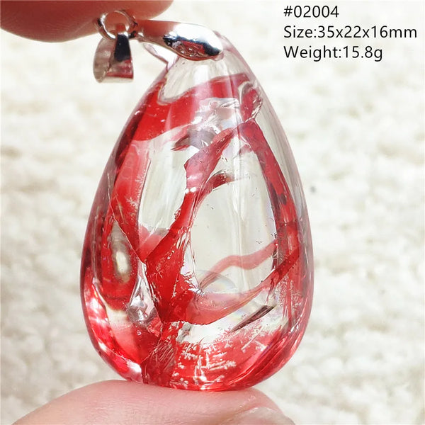 Red Limonite Quartz Pendant-ToShay.org