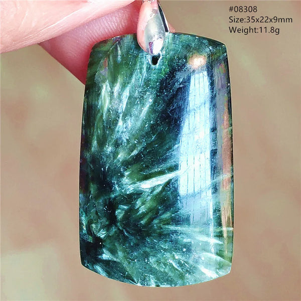 Green Seraphinite Pendant-ToShay.org