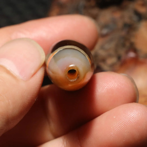 Tibetan Agate Eyes Dzi-ToShay.org