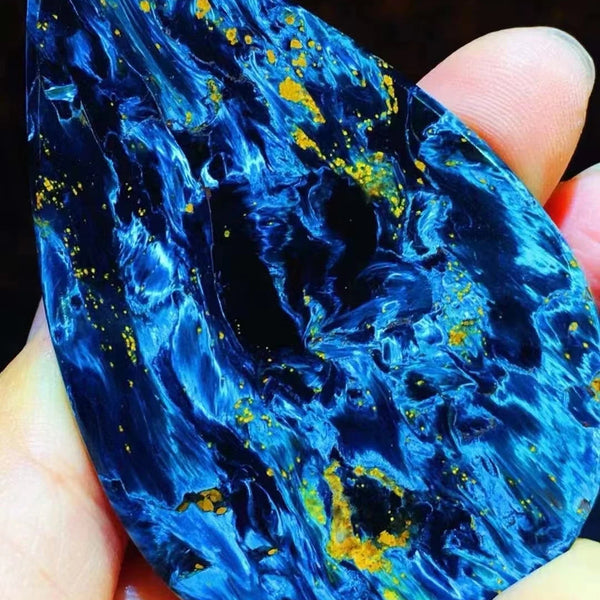 Blue Pietersite Chatoyancy Pendant-ToShay.org