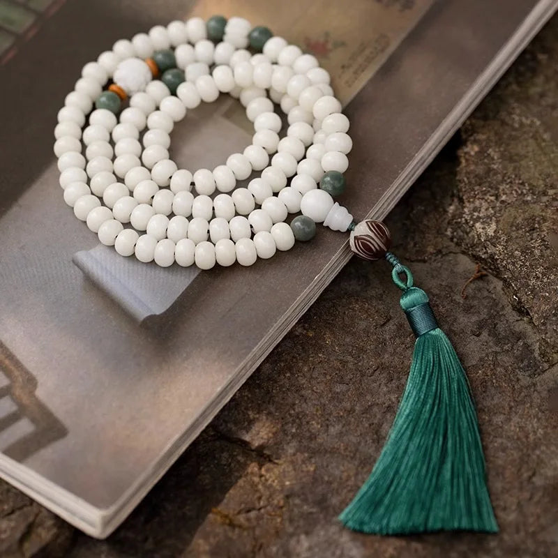 White Bodhi Root Beads-ToShay.org