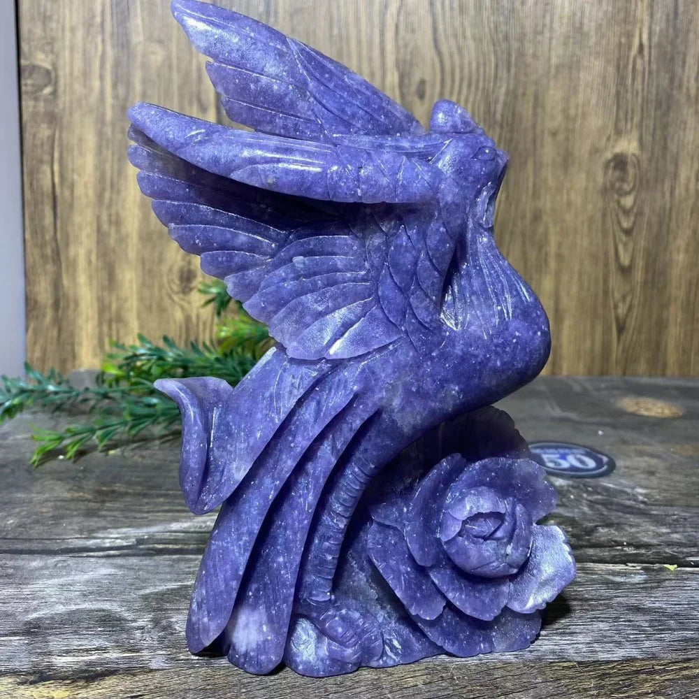 Purple Jade Phoenix Bird-ToShay.org