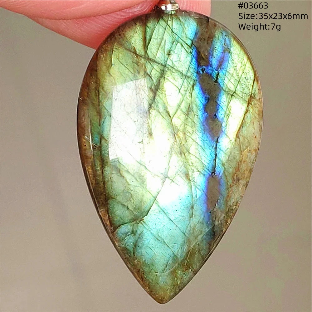 Blue Purple Labradorite Pendant-ToShay.org