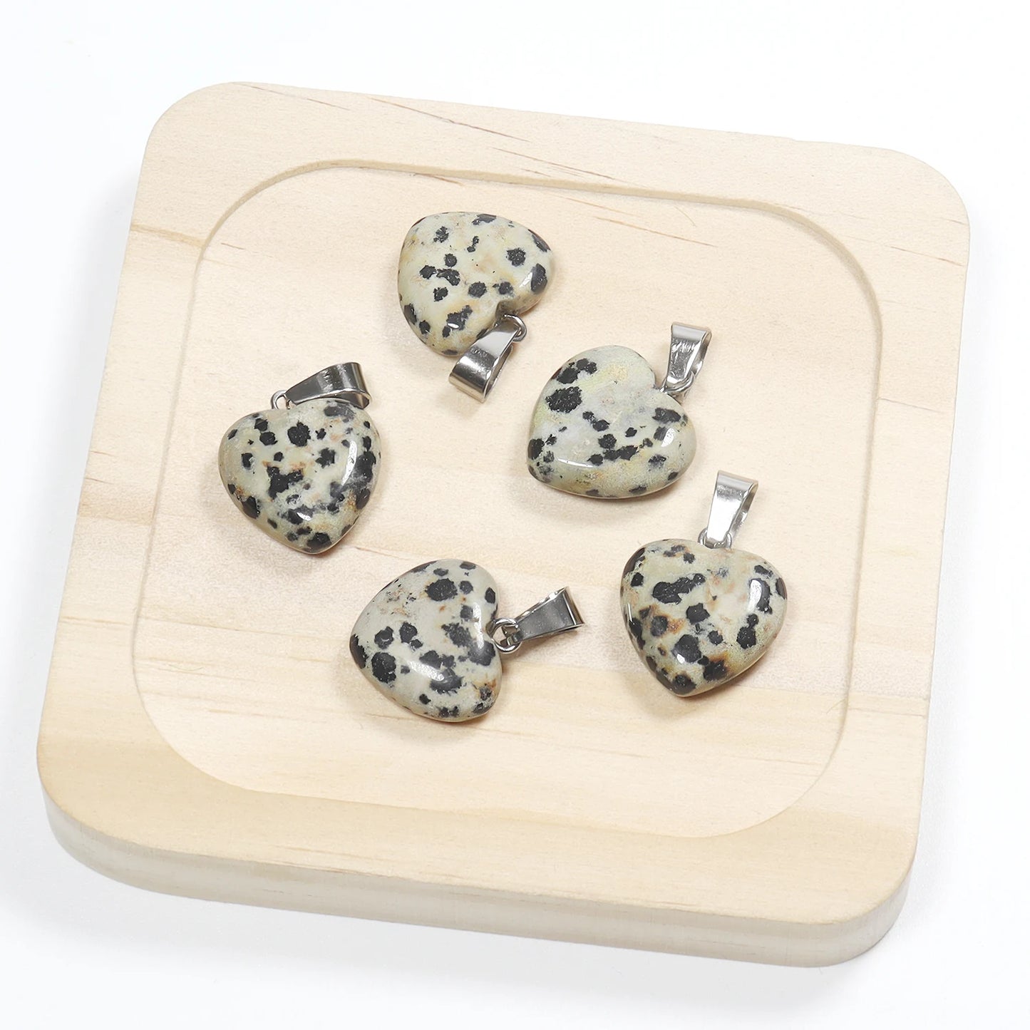 Mixed Crystal Heart Pendants-ToShay.org