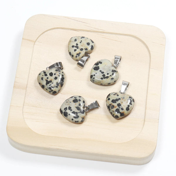 Mixed Crystal Heart Pendants-ToShay.org