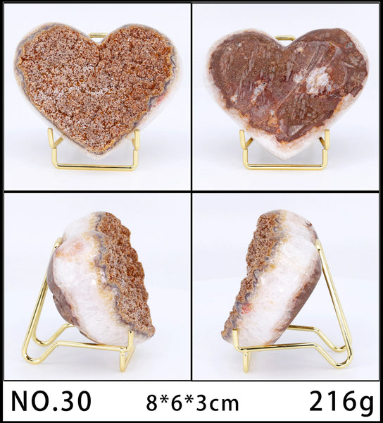 Purple Agate Amethyst Heart-ToShay.org