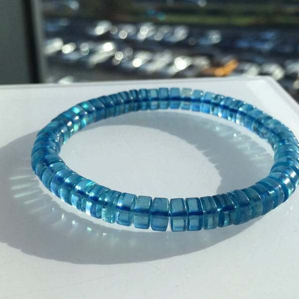 Blue Aquamarine Bracelet-ToShay.org
