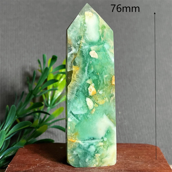 Green Jade Crystal Tower-ToShay.org