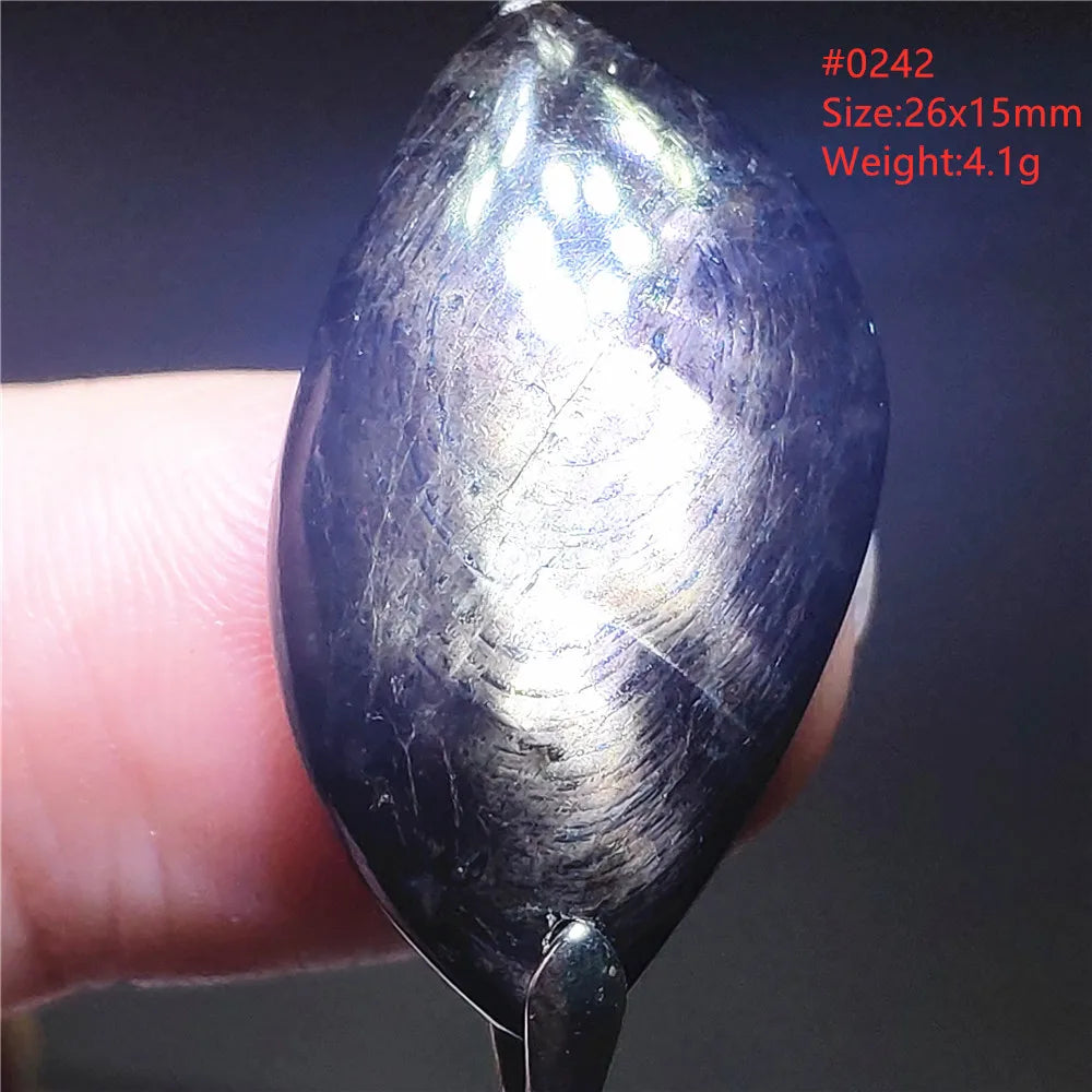 Silver Black Hypersthene Pendant-ToShay.org