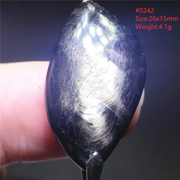 Silver Black Hypersthene Pendant-ToShay.org