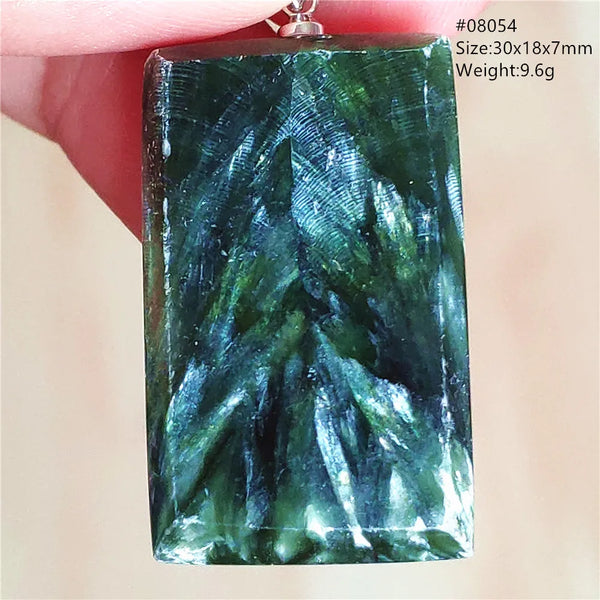 Green Seraphinite Pendant-ToShay.org