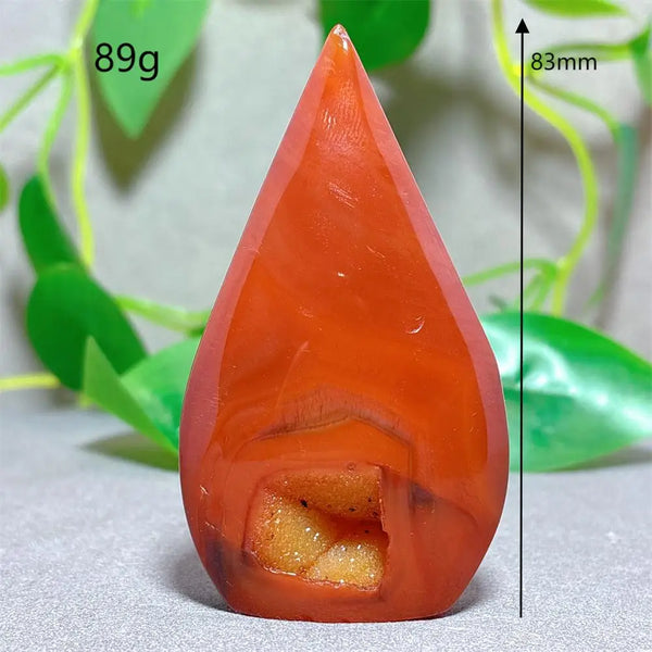 Orange Carnelian Crystal Torch-ToShay.org