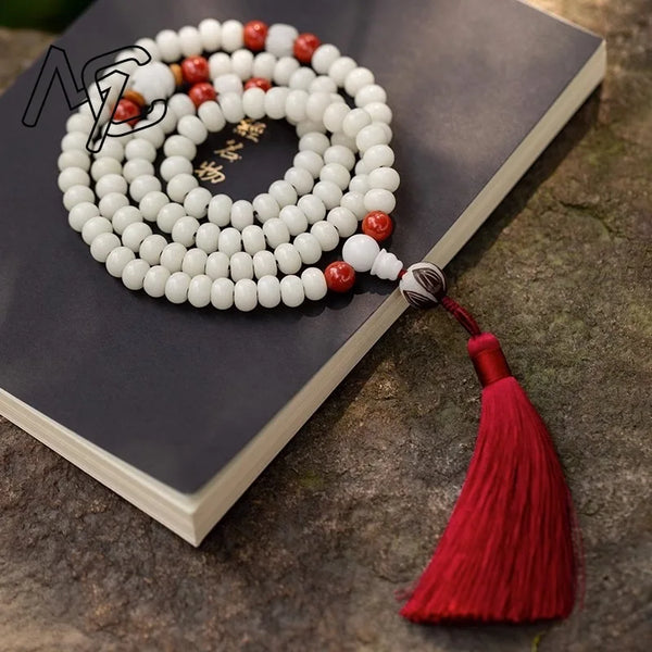 White Bodhi Root Beads-ToShay.org