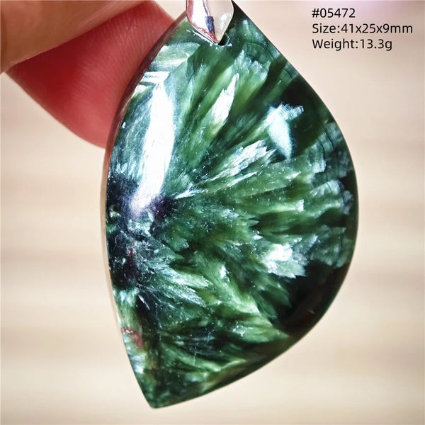 Green Seraphinite Pendant-ToShay.org