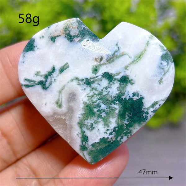 Green Moss Agate Heart-ToShay.org