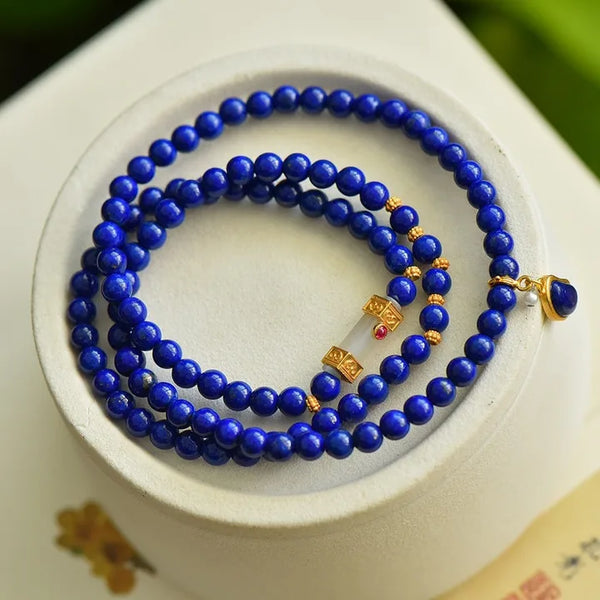 Blue Lapis Lazuli Bracelet-ToShay.org