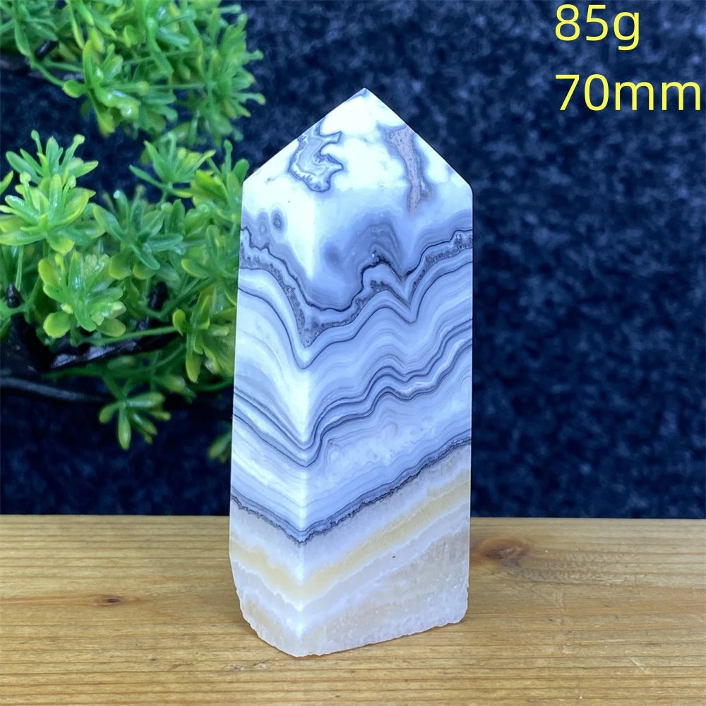 Blue Striped Agate Tower-ToShay.org