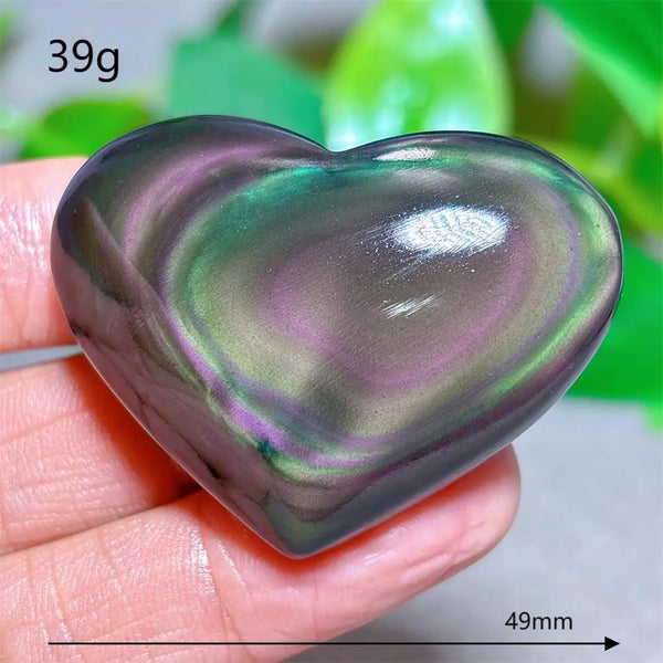 Rainbow Obsidian Heart-ToShay.org