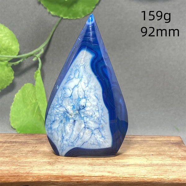 Blue Striped Agate Torch-ToShay.org