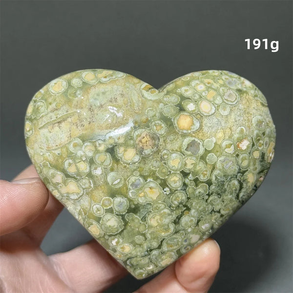Green Rainforest Jasper Heart-ToShay.org