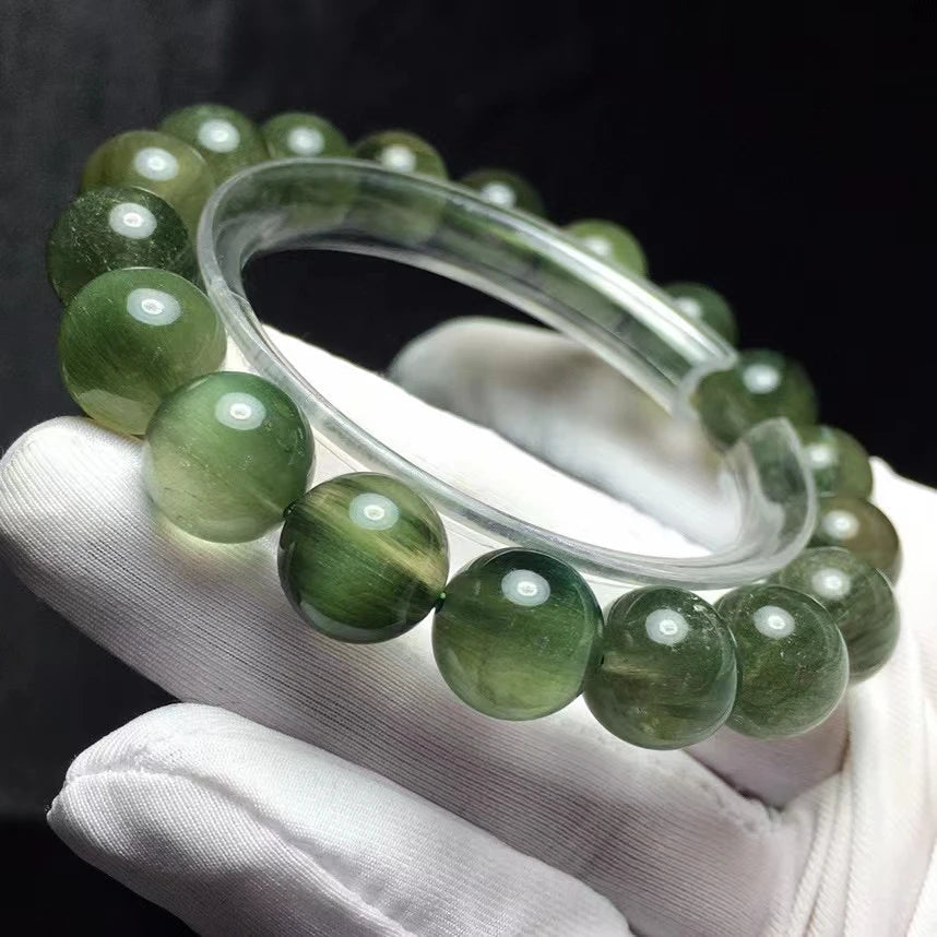 Green Rutilated Quartz Bracelet-ToShay.org
