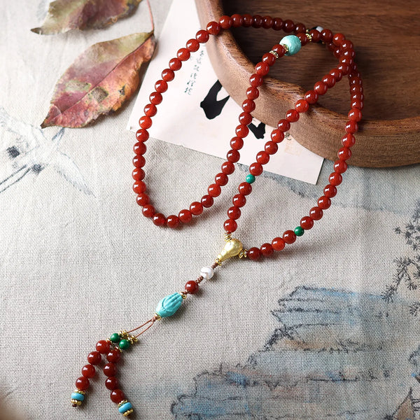 Red Agate Wrap Bracelet-ToShay.org