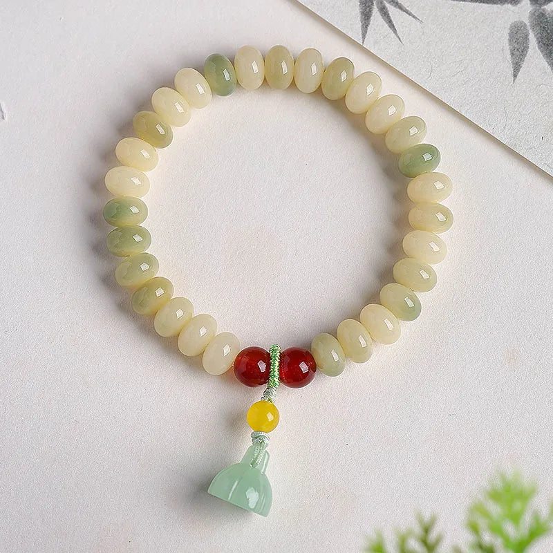 White Bodhi Abacus Beads-ToShay.org