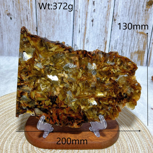 Gold Flash Phlogopite Mica Slab-ToShay.org