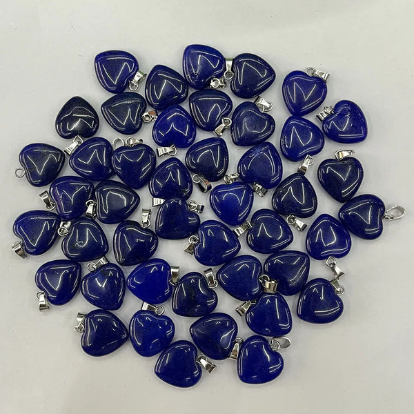 Mixed Crystal Heart Pendants-ToShay.org