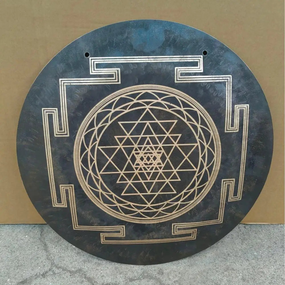 Black Sri Yantra Gong-ToShay.org