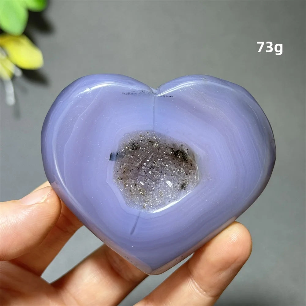 Purple Agate Geode Heart-ToShay.org