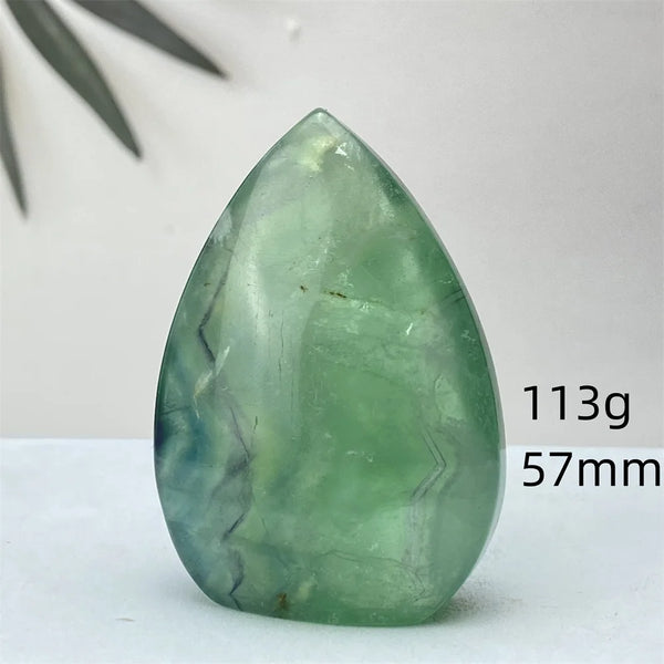 Green Feather Fluorite Torch-ToShay.org