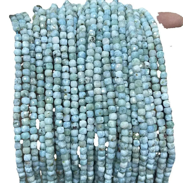Blue Larimar Square Beads-ToShay.org