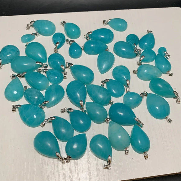 Blue Amazonite Pendants-ToShay.org