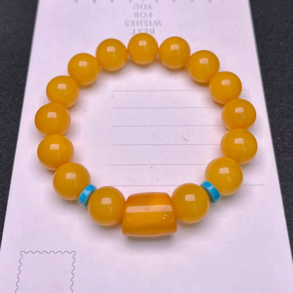 Orange Amber Bracelet-ToShay.org