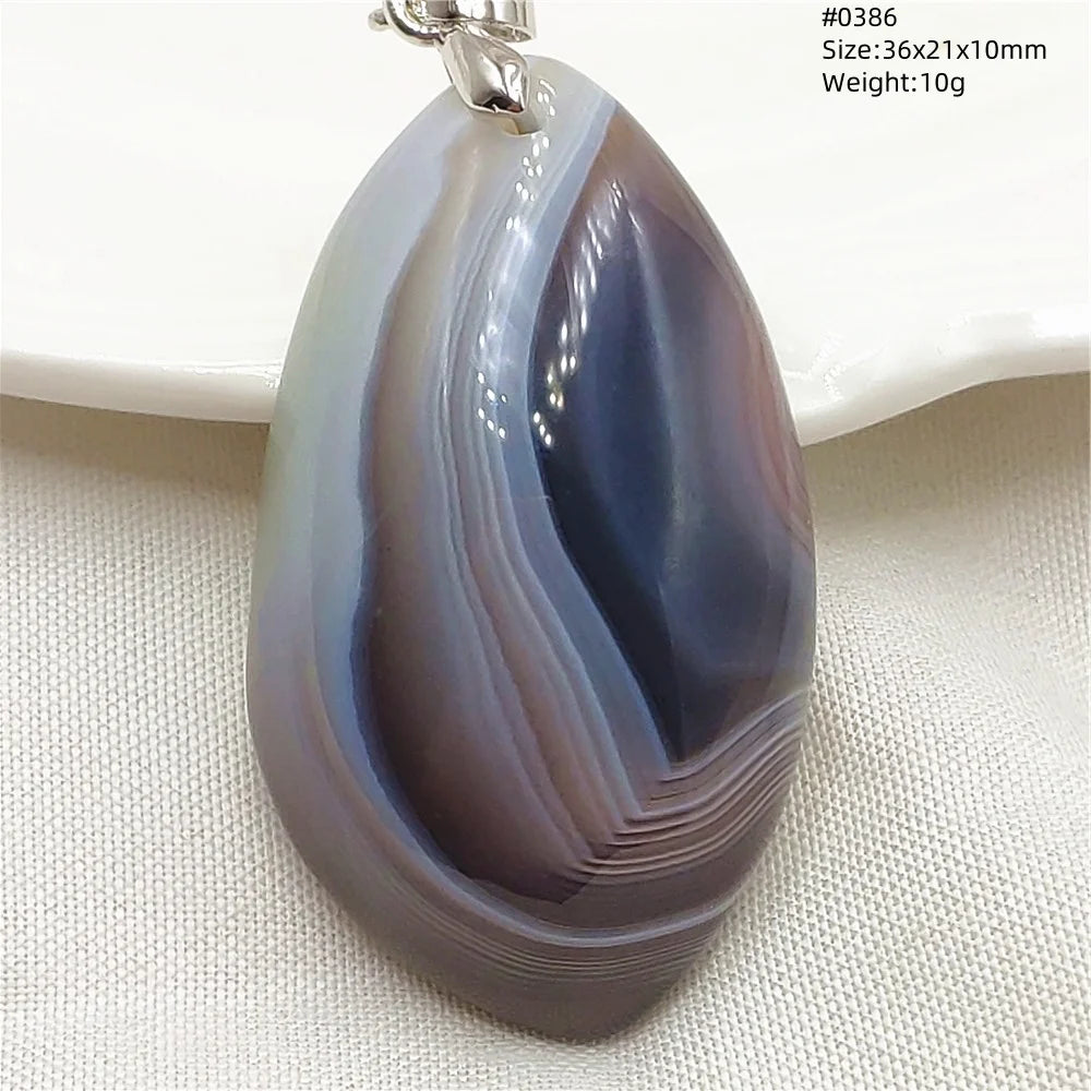Grey Brown Agate Pendant-ToShay.org