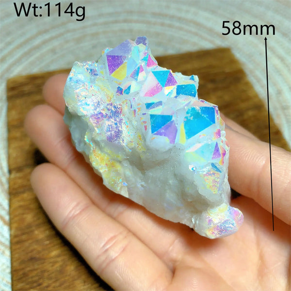 Rainbow Aura Quartz Cluster-ToShay.org