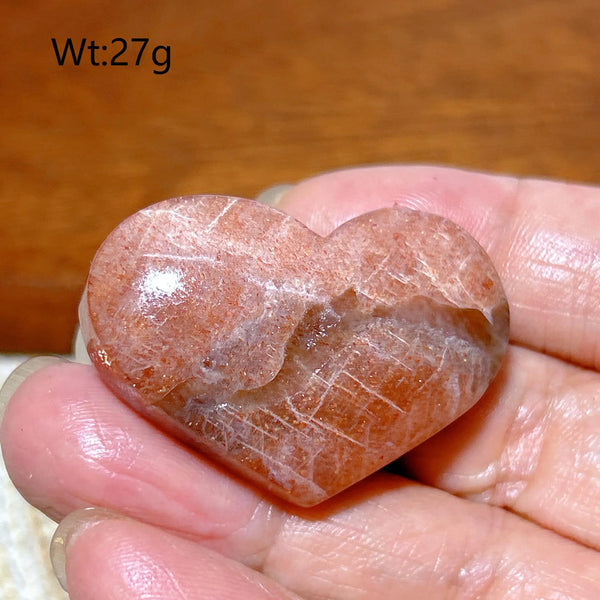 Orange Sunstone Heart-ToShay.org